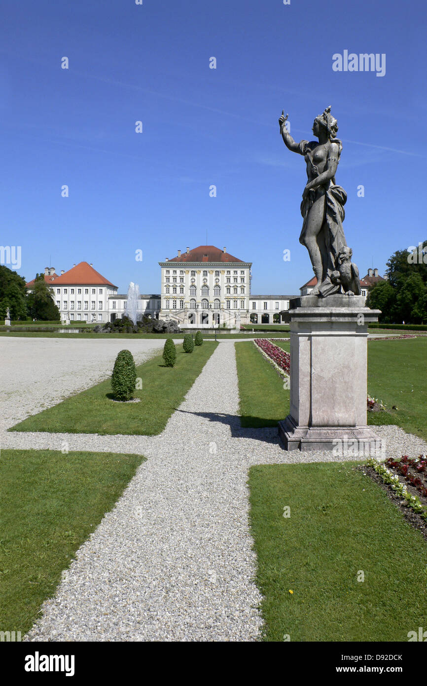 Nymphenburg Palace, Munich, Bavaria, Germany, 2011 Stock Photo