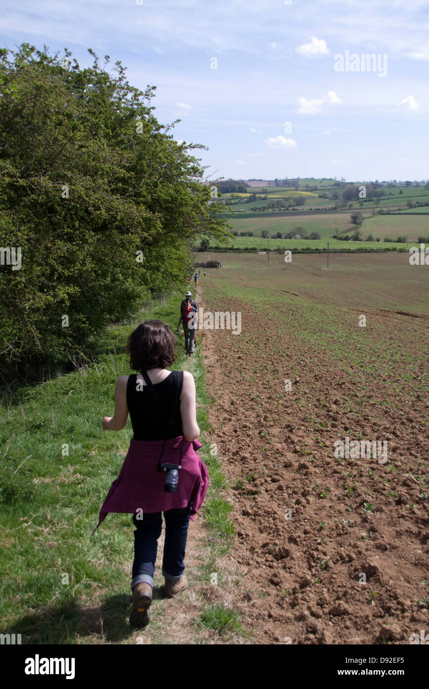 Brailes Three Hills Walk Warwickshire Stock Photo Alamy