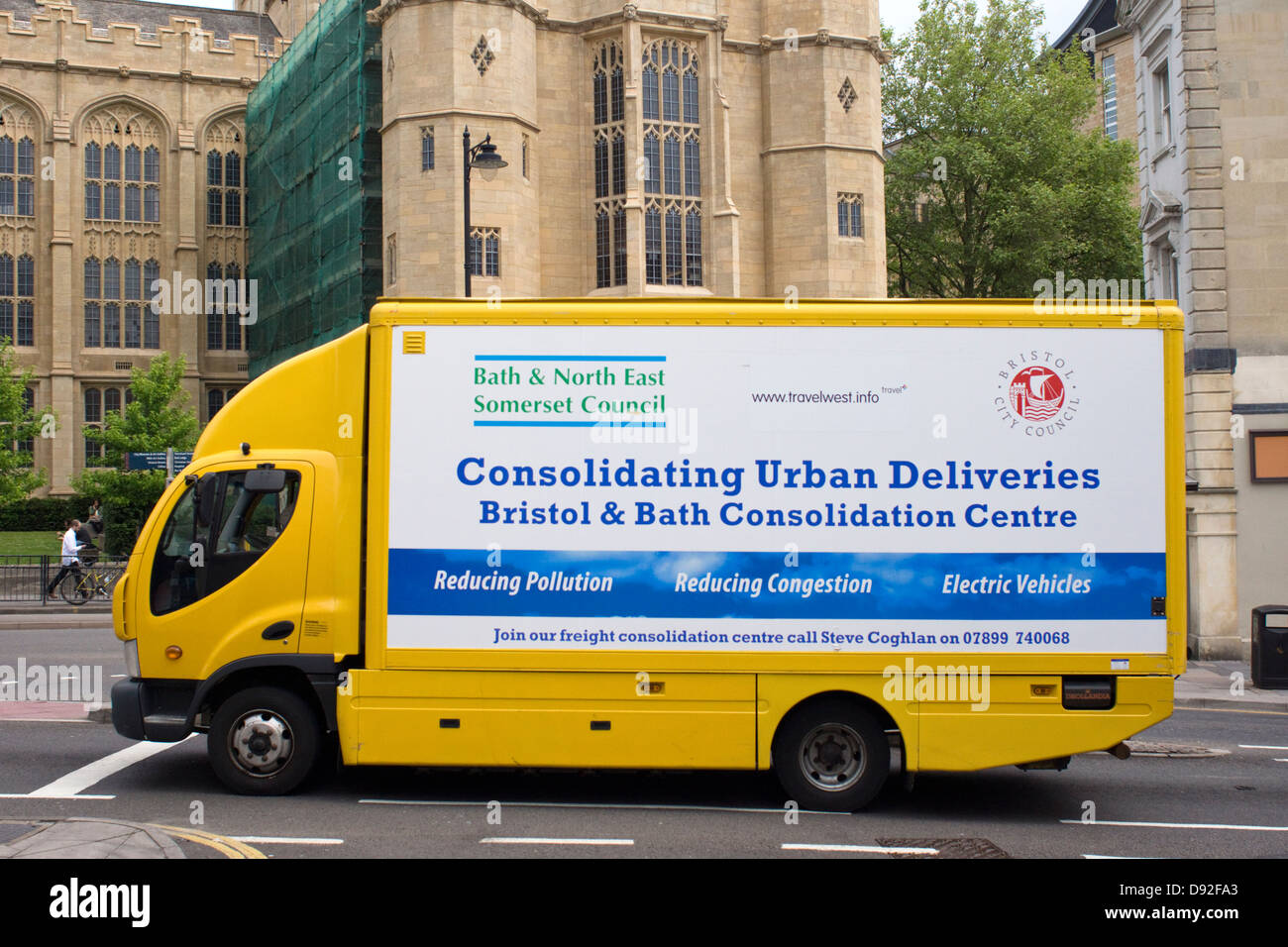 Bristol and Bath Urban Deliveries Van Stock Photo