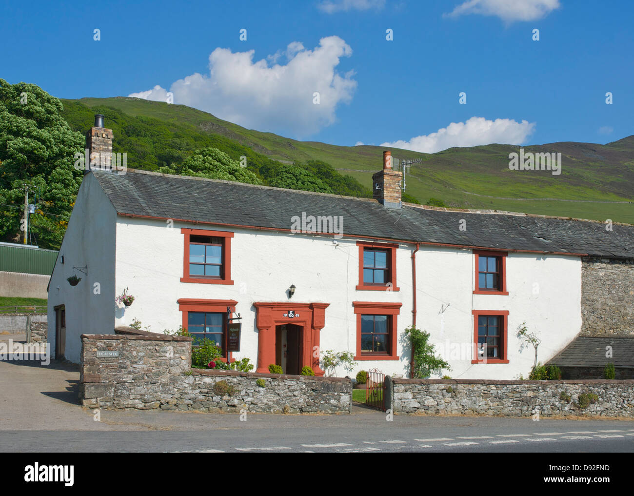 Highside Farm, bed & breakfast, Bassenthwaite Lake, Lake District National Park, Cumbria, England UK Stock Photo