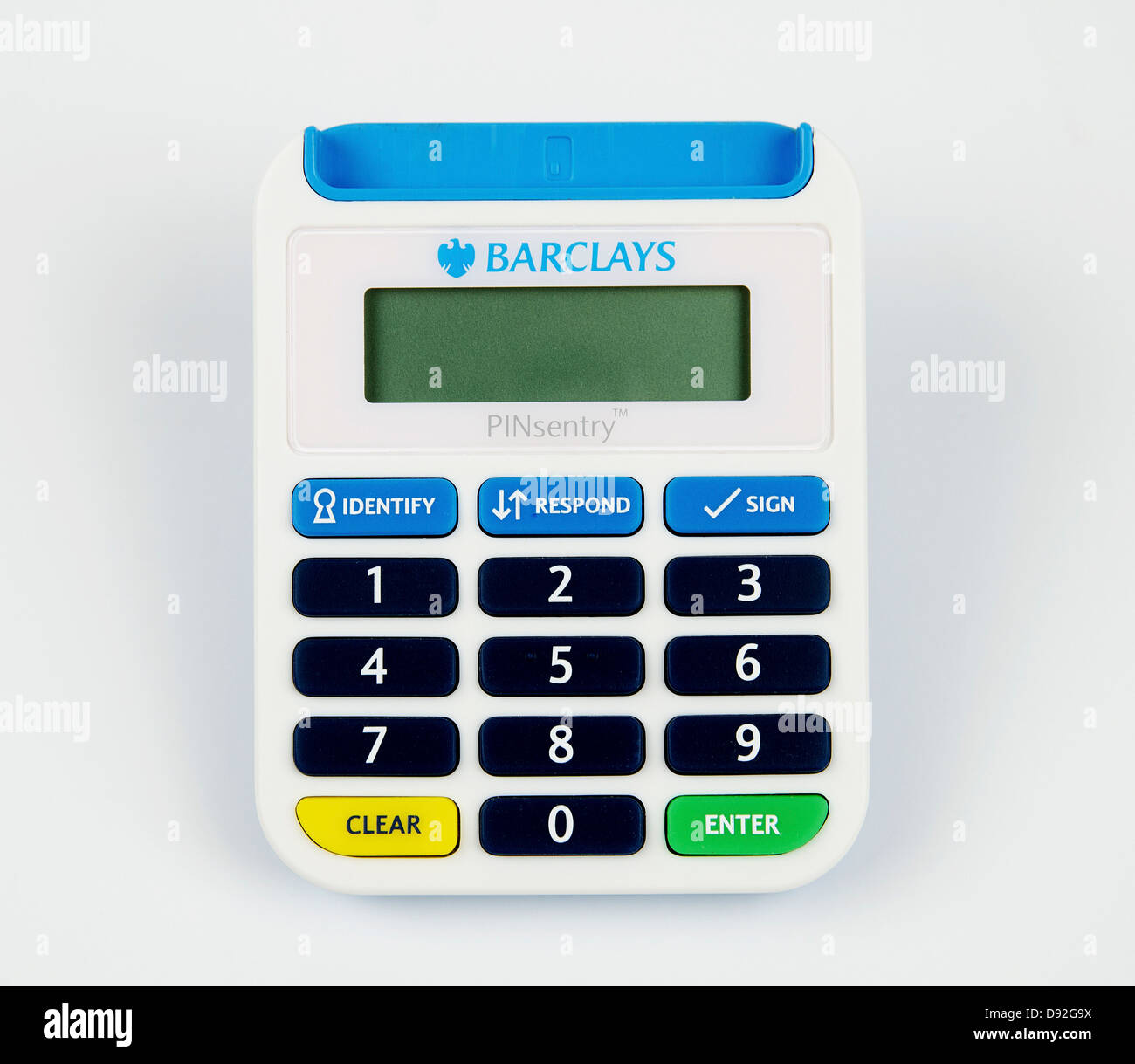 A Barclays bank PInsentry security device Stock Photo