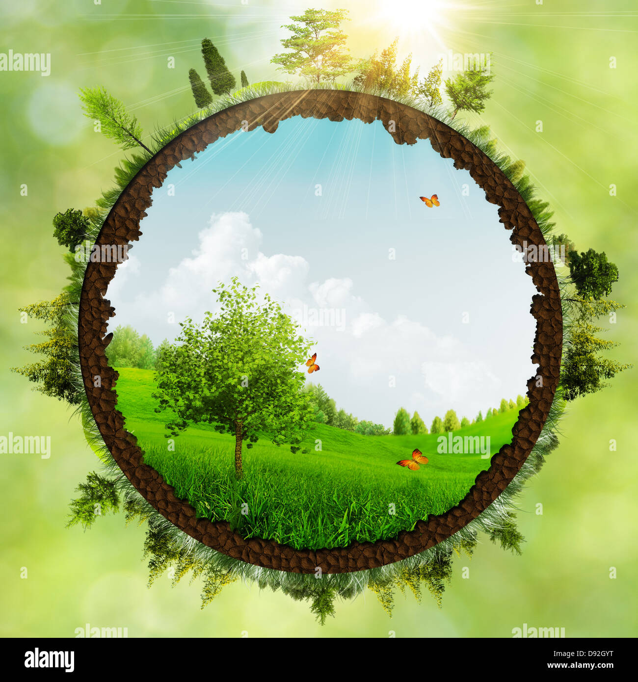 Dreamland, abstract environmental backgrounds Stock Photo