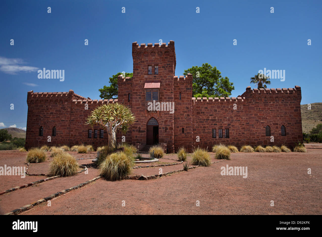 Historic Duwisib Castle (1908), Southern Namibia, Africa Stock Photo