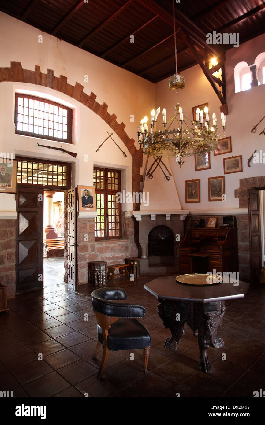 Entrance hall, Duwisib Castle (1908), Southern Namibia, Africa Stock Photo