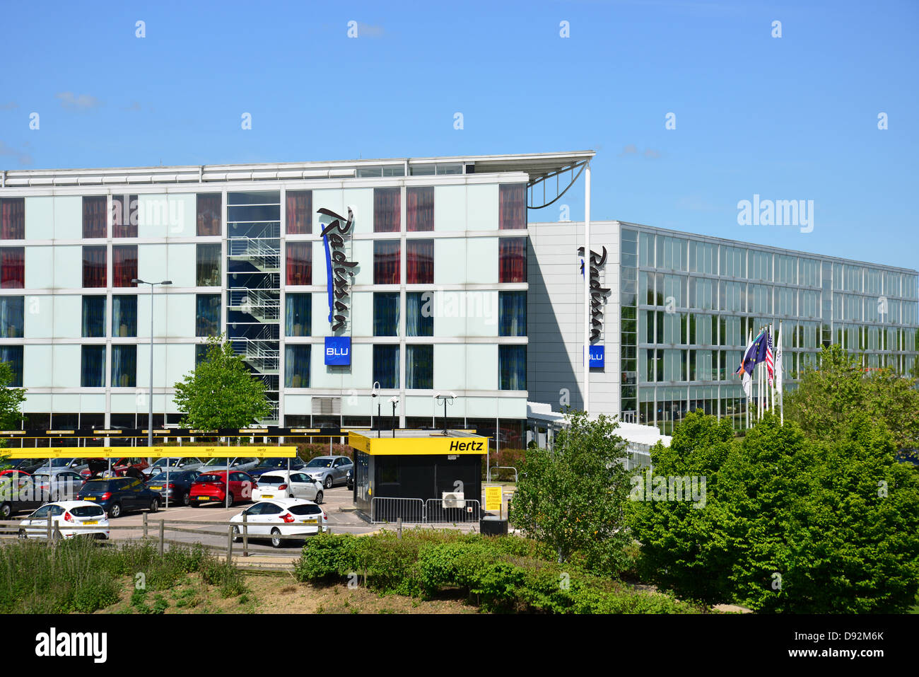 Radisson Blu Hotel at Stansted Airport, Stansted Mountfitchet, Essex, England, United Kingdom Stock Photo