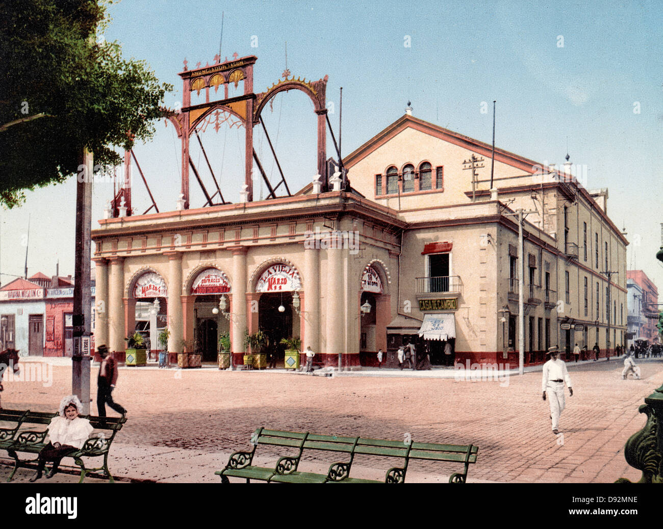 Teatro de Tacon, Habana, Cuba circa 1900 Stock Photo