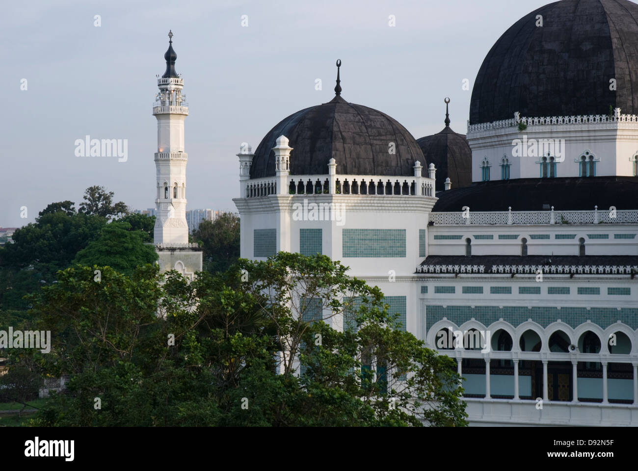 Grand Mosque, Mesjid Raya Medan Sumatra Indonesia Stock Photo