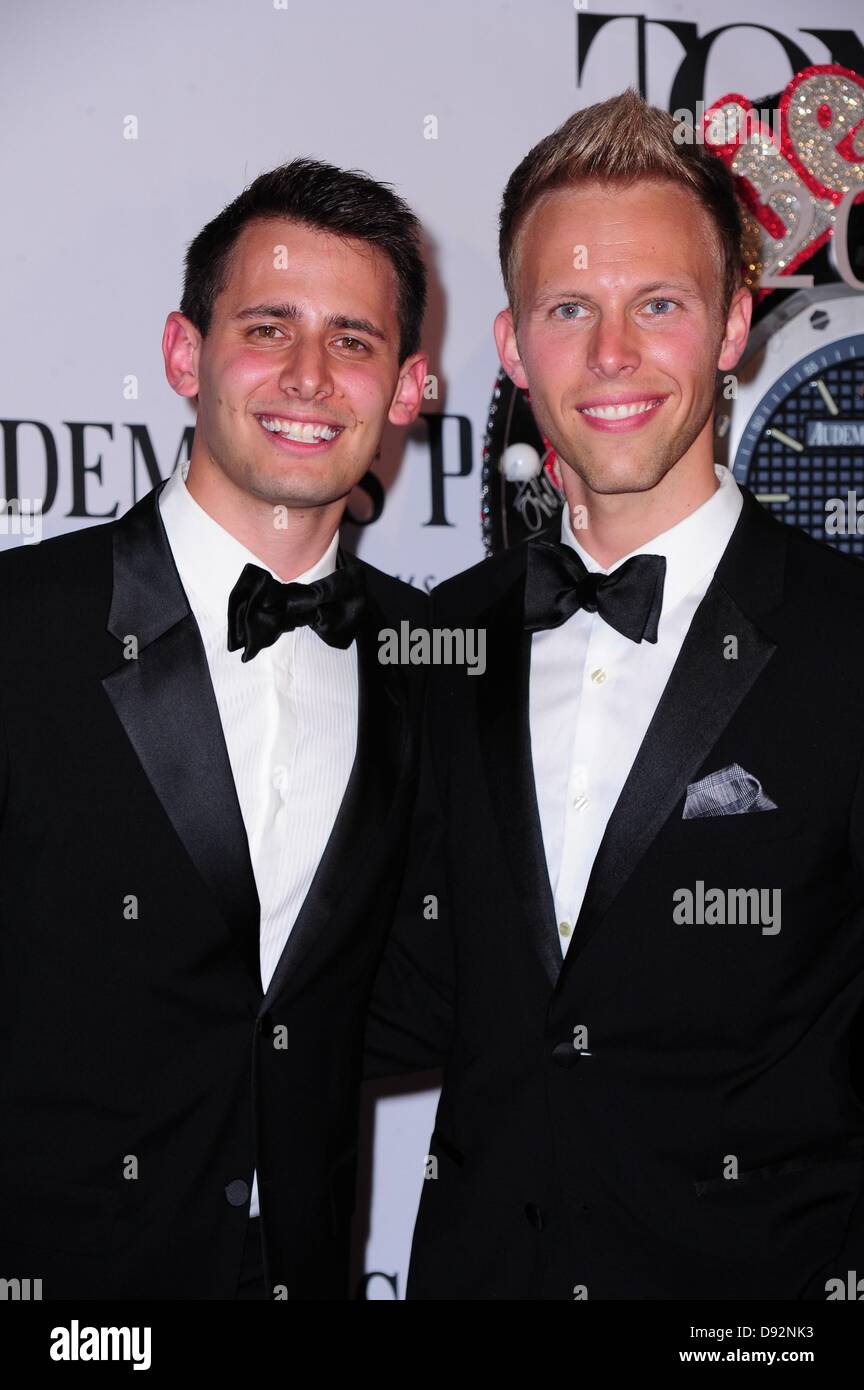 New York, USA. June 9th, 2013. Benj Pasek, Justin Paul at arrivals for ...