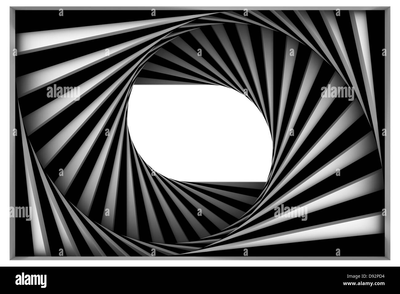 Black and white spiral Stock Photo - Alamy