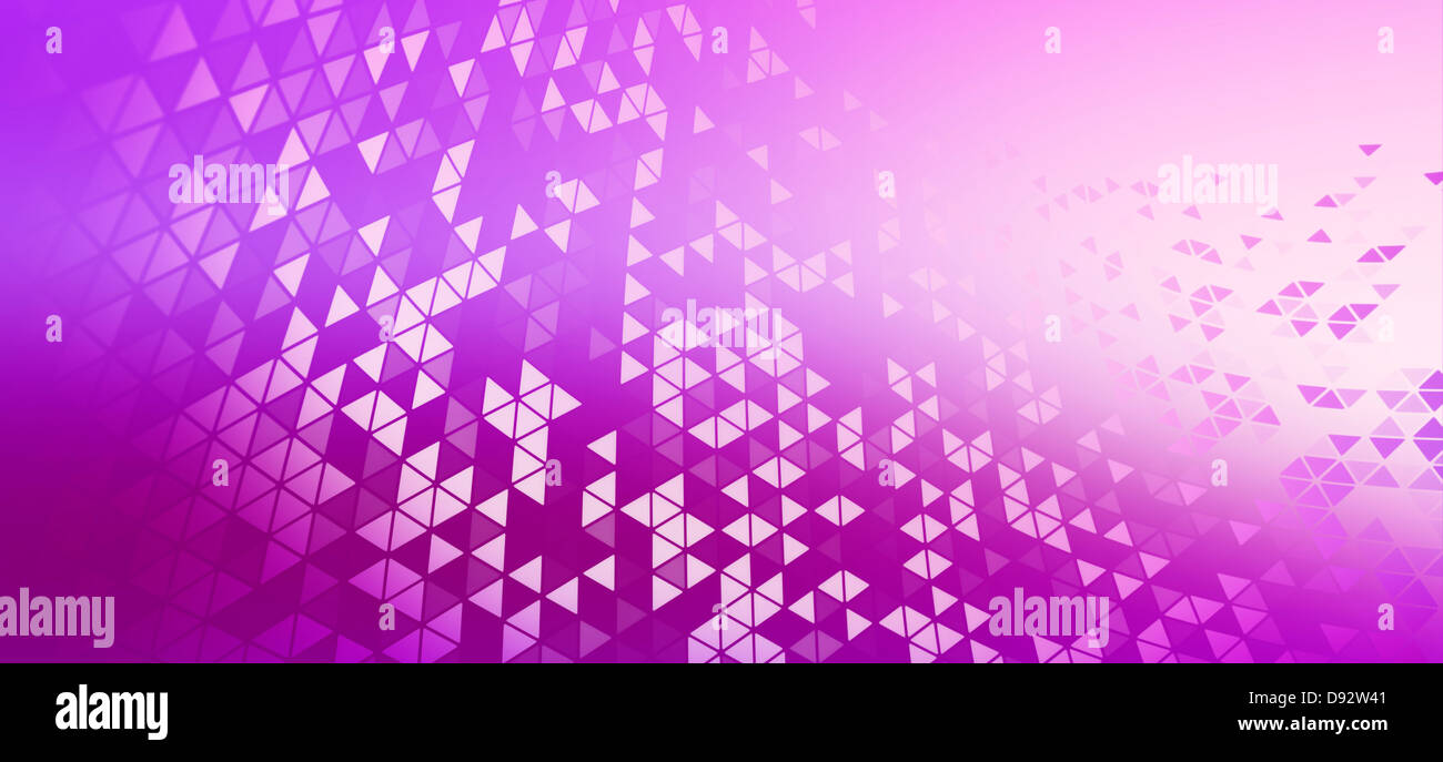 A pattern of triangles on a violet background Stock Photo - Alamy