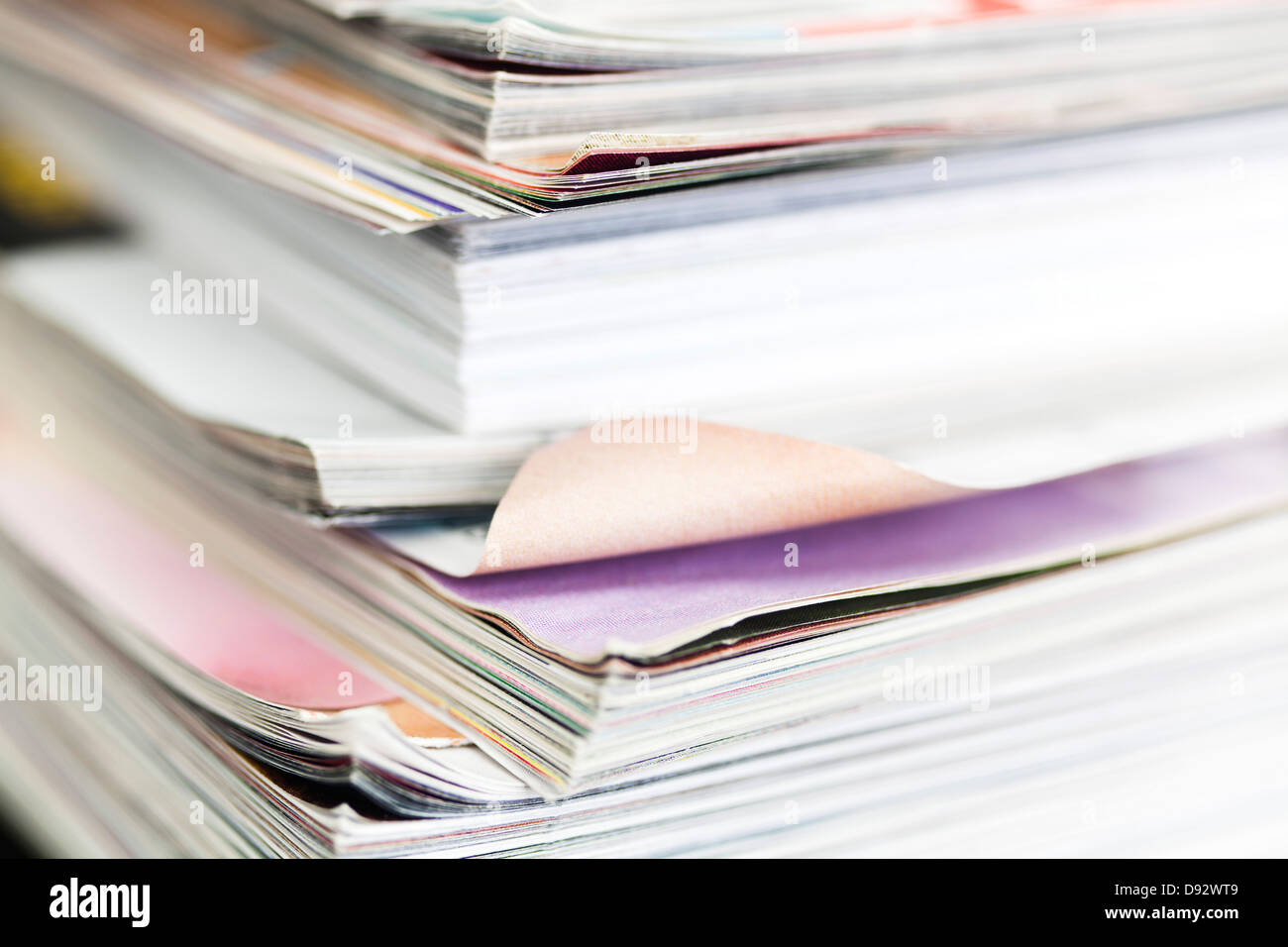 Stack of old magazines stock image. Image of press, pages - 5932189