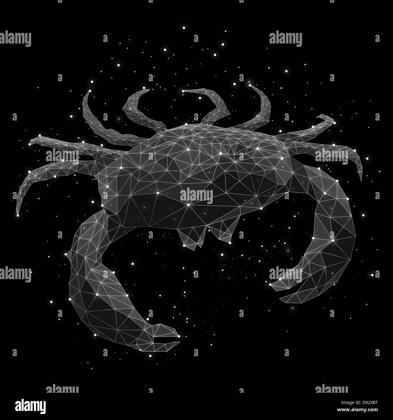 The constellation of Cancer Stock Photo