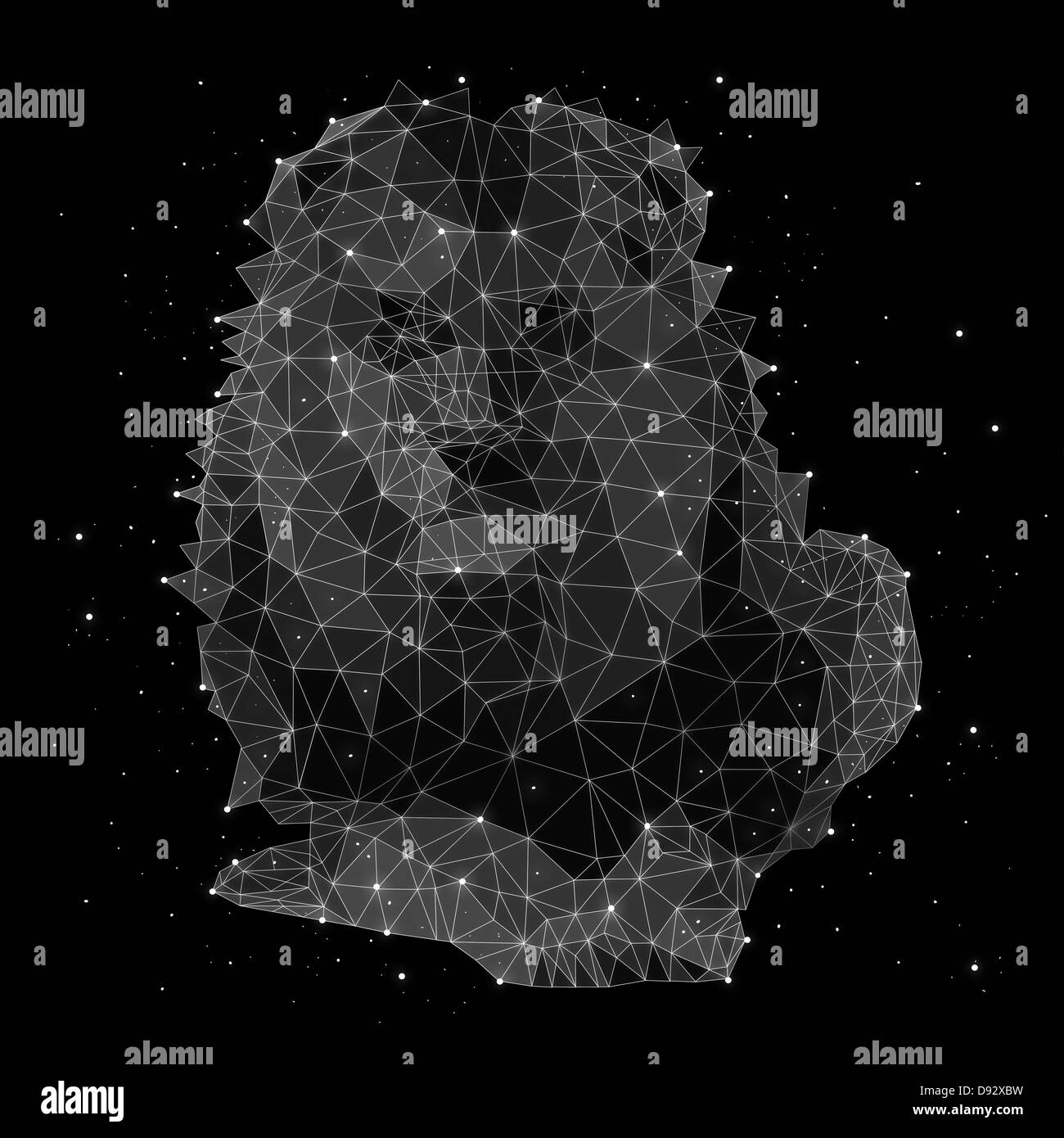 The constellation of Leo Stock Photo