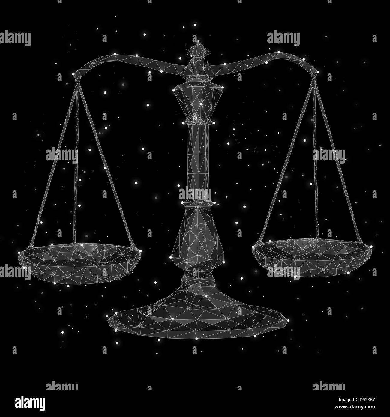The constellation of Libra Stock Photo