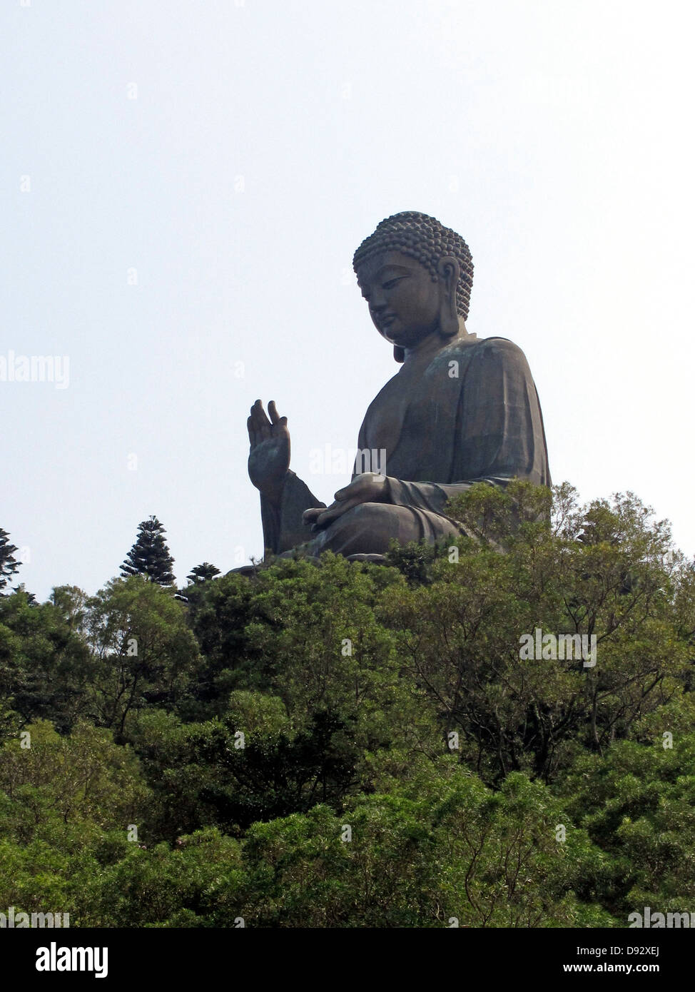 The Big Buddha statue in the Po Lin Monastery, Lantau Island, Hong Kong