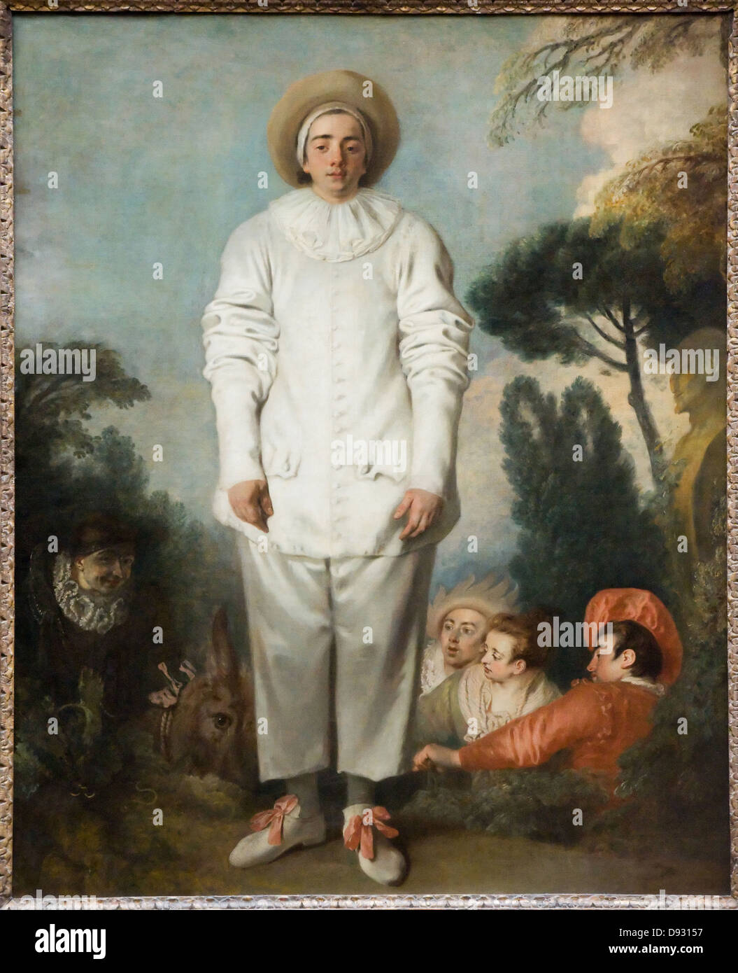 Antoine Watteau Pierrot (aka Gilles) 1718/1719 Stock Photo