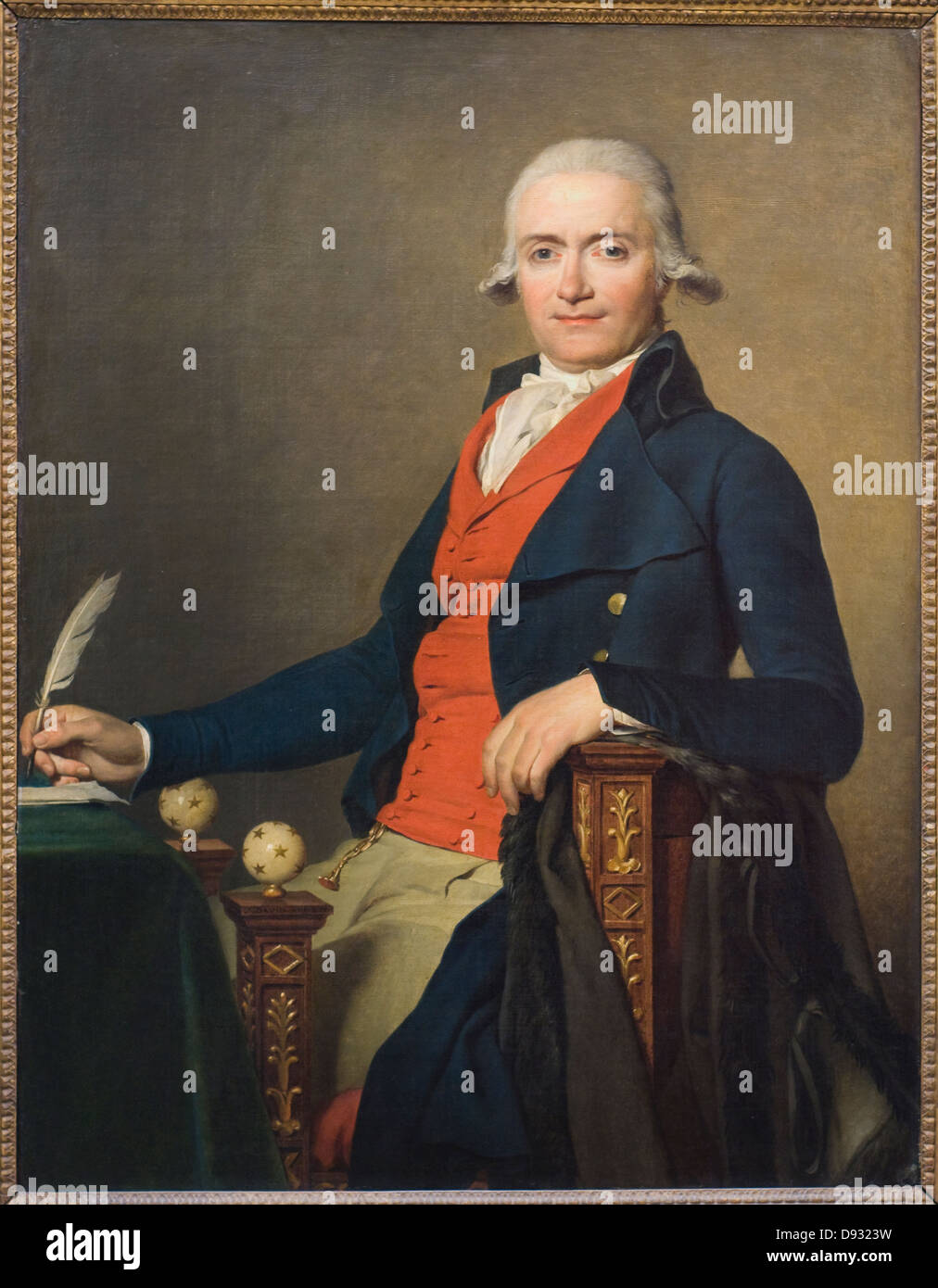Louis David Gaspard Meyer 1795-1796 XVIII th century French school Paris - Louvre Museum Stock Photo