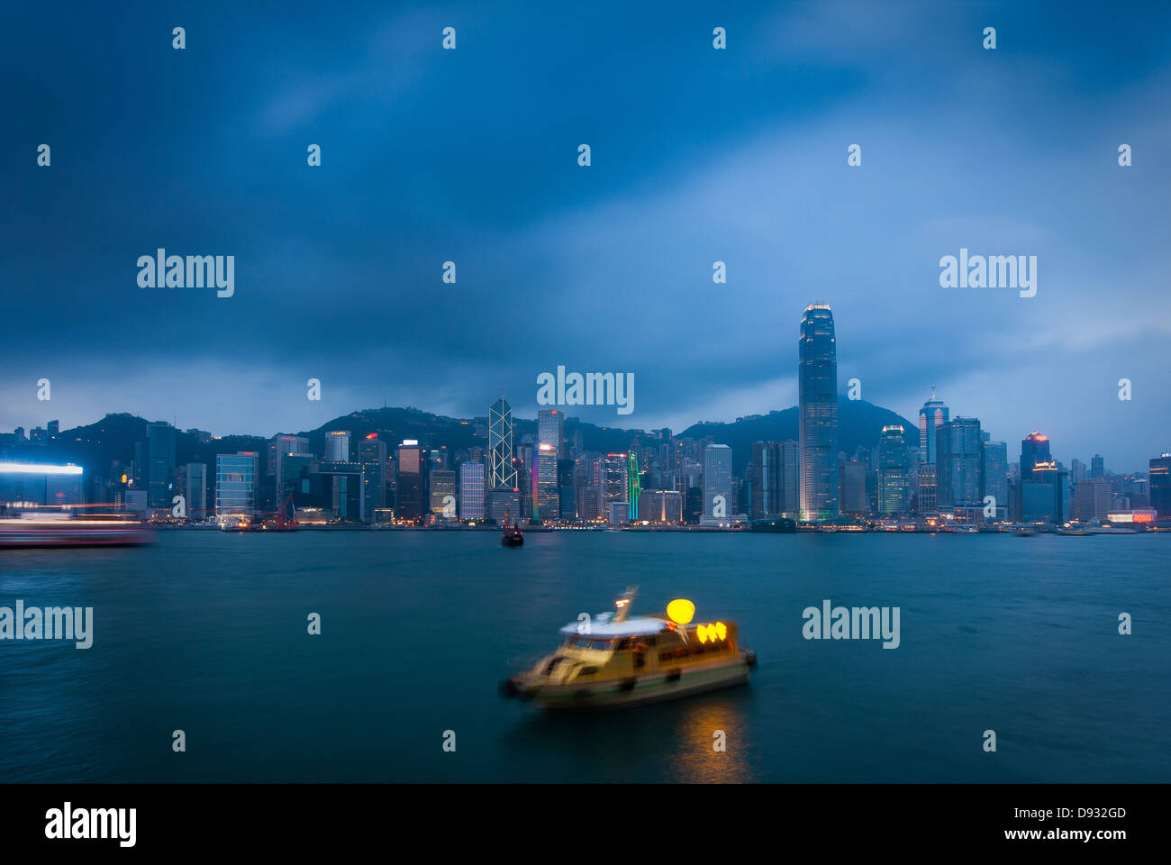 Hong Kong skyline and Victoria Harbor Stock Photo - Alamy
