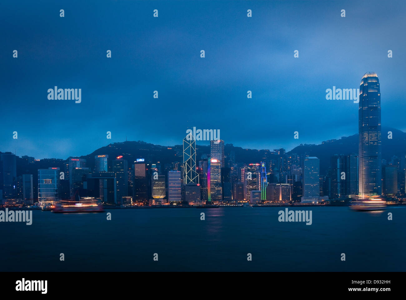 Hong Kong skyline and Victoria Harbor Stock Photo - Alamy