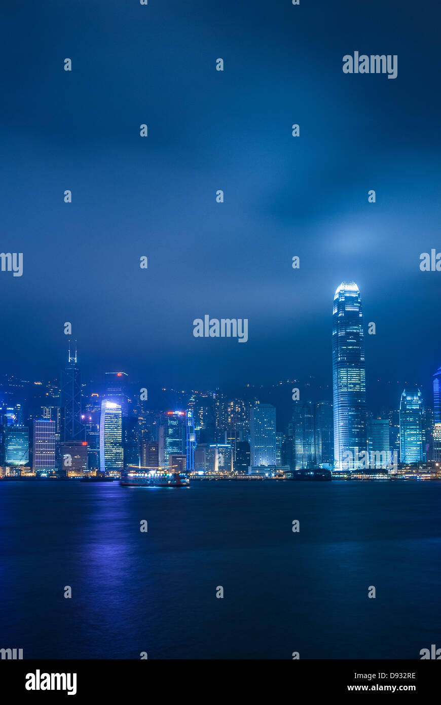 Hong Kong skyline and Victoria Harbor Stock Photo - Alamy