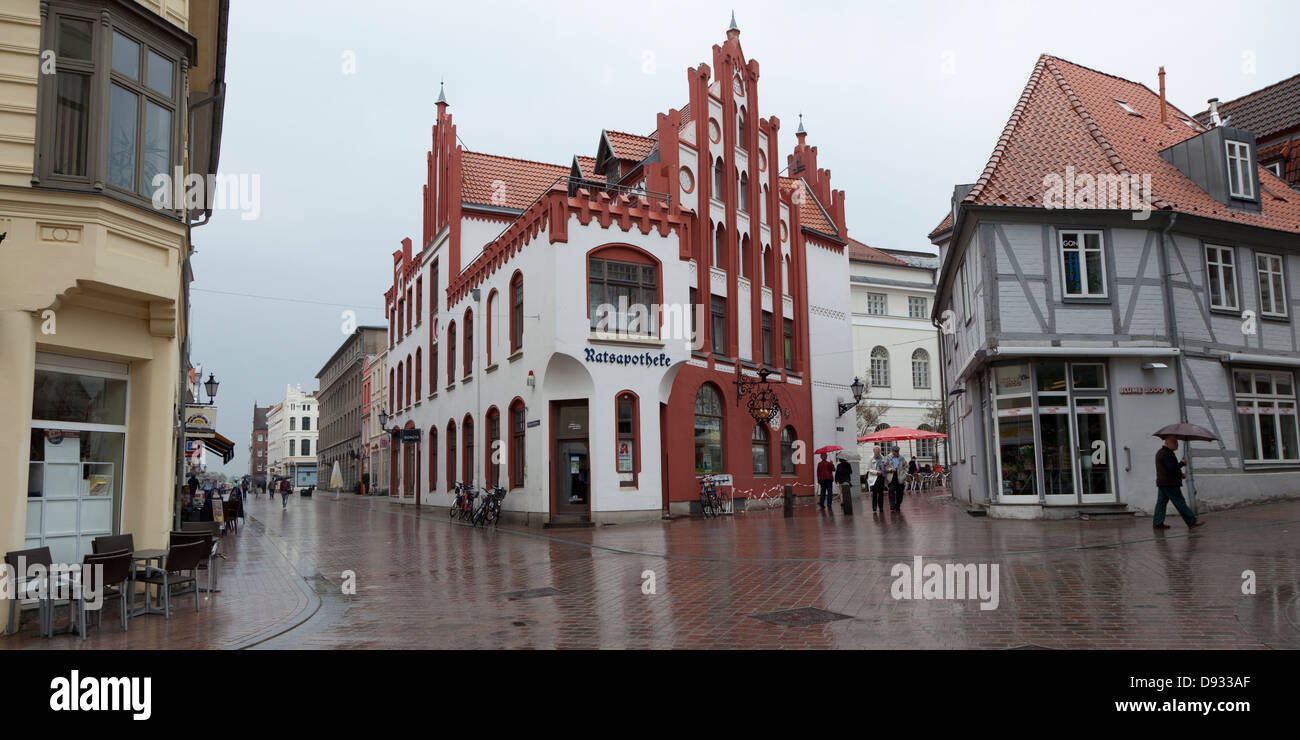 Street in Wismar, Germany Stock Photo Alamy