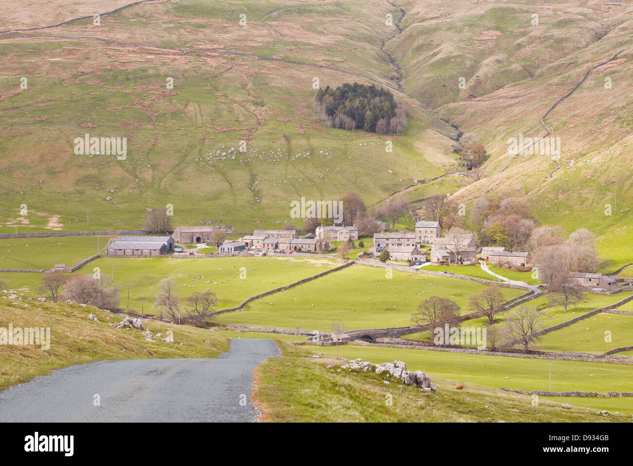 The village of Halton Gill in the Yorkshire Dales. Stock Photo