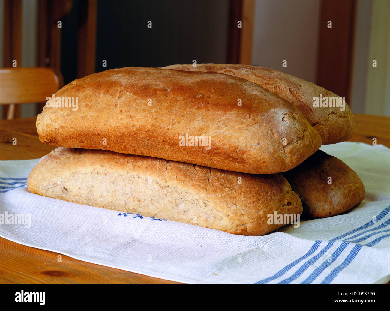 Newly baked bread Stock Photo Alamy