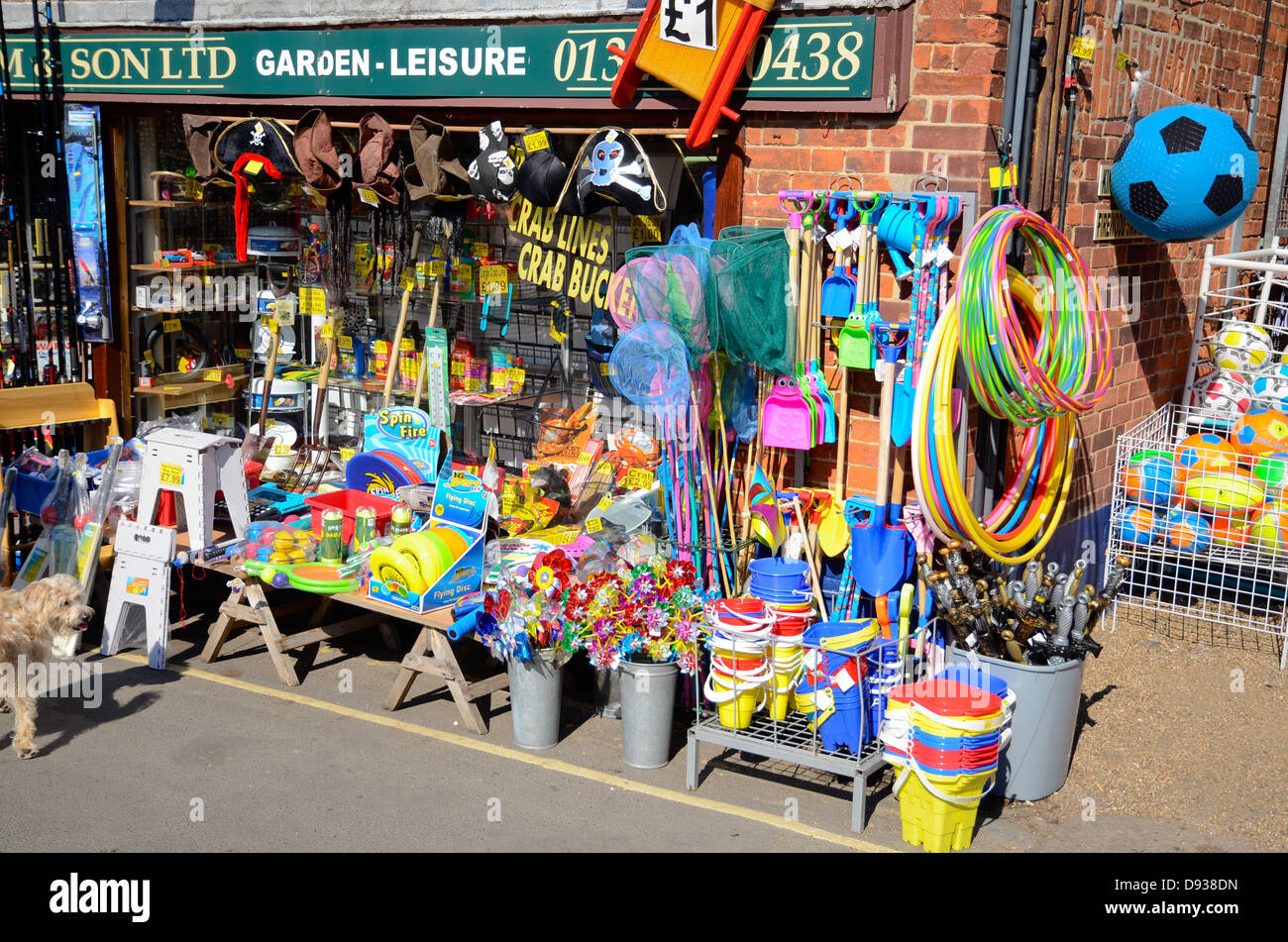 A seaside shop in Wells-Next-The-Sea in Norfolk. Stock Photo