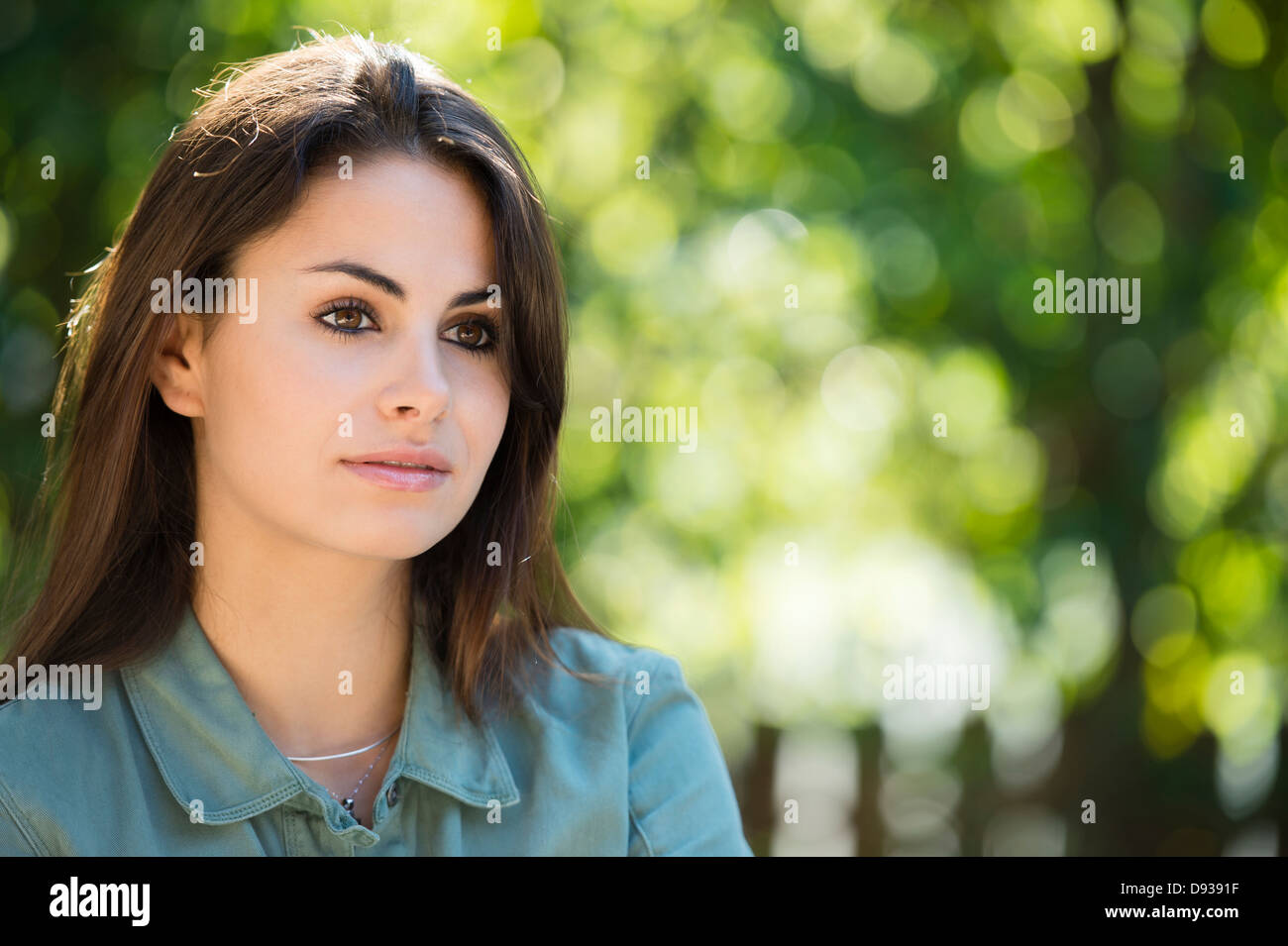 Woman standing outdoors hi-res stock photography and images - Alamy