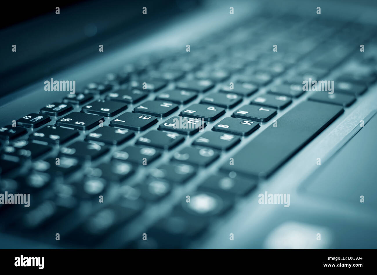 Keyboard of laptop closeup Stock Photo Alamy