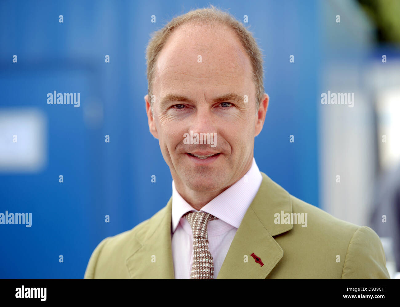 Future chairman of the managing board of Messe Berlin GmbH, Christian Goeke, is pictured at the trade fair area in Berlin, Germany, 10 June 2013. Goeke will take up his job as chairman on 01 July 2013. Photo: RAINER JENSEN Stock Photo