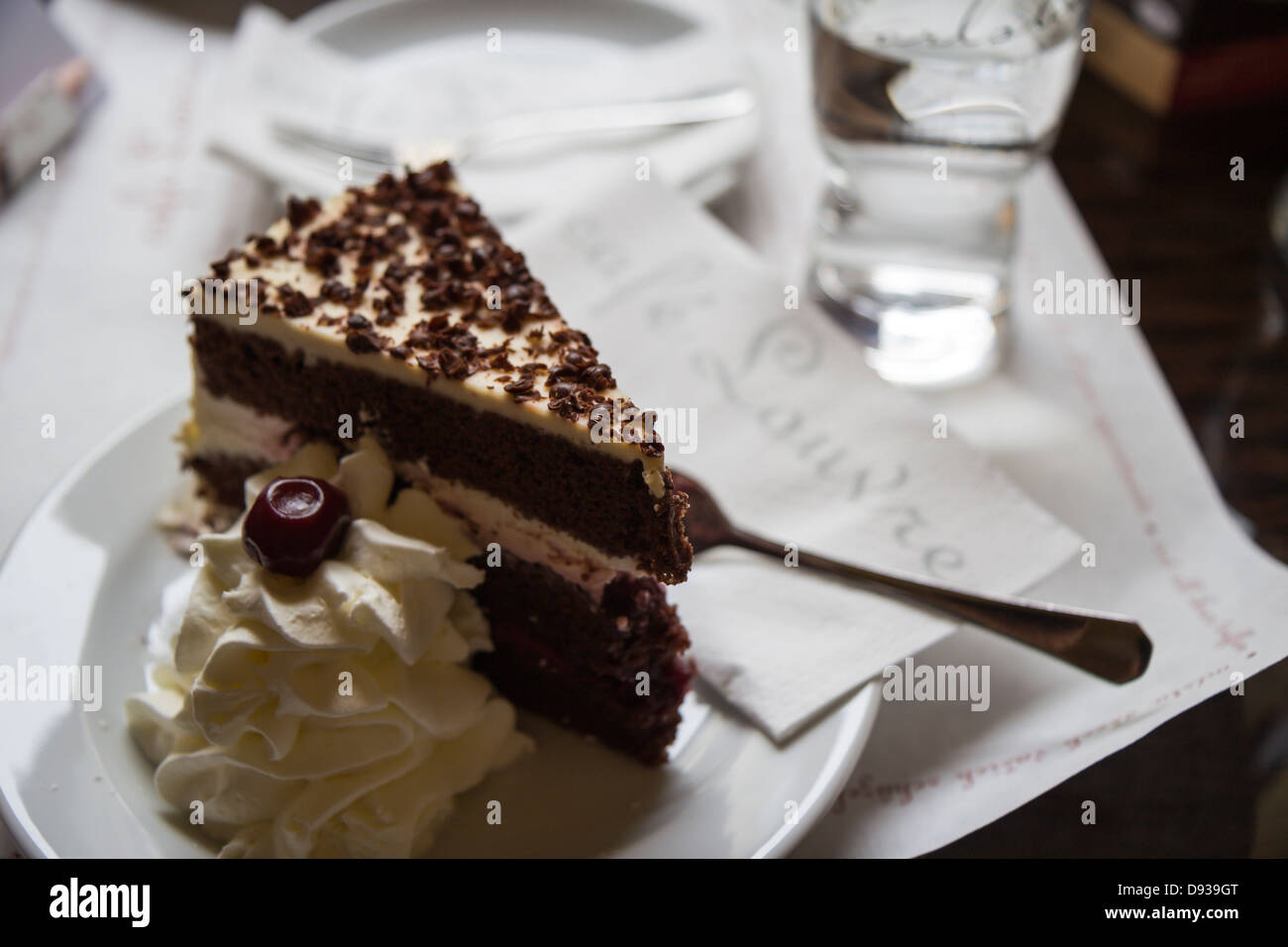 A Piece Of Cake In The Famous Cafe Louvre Where Kafka Was A Regular Stock Photo Alamy