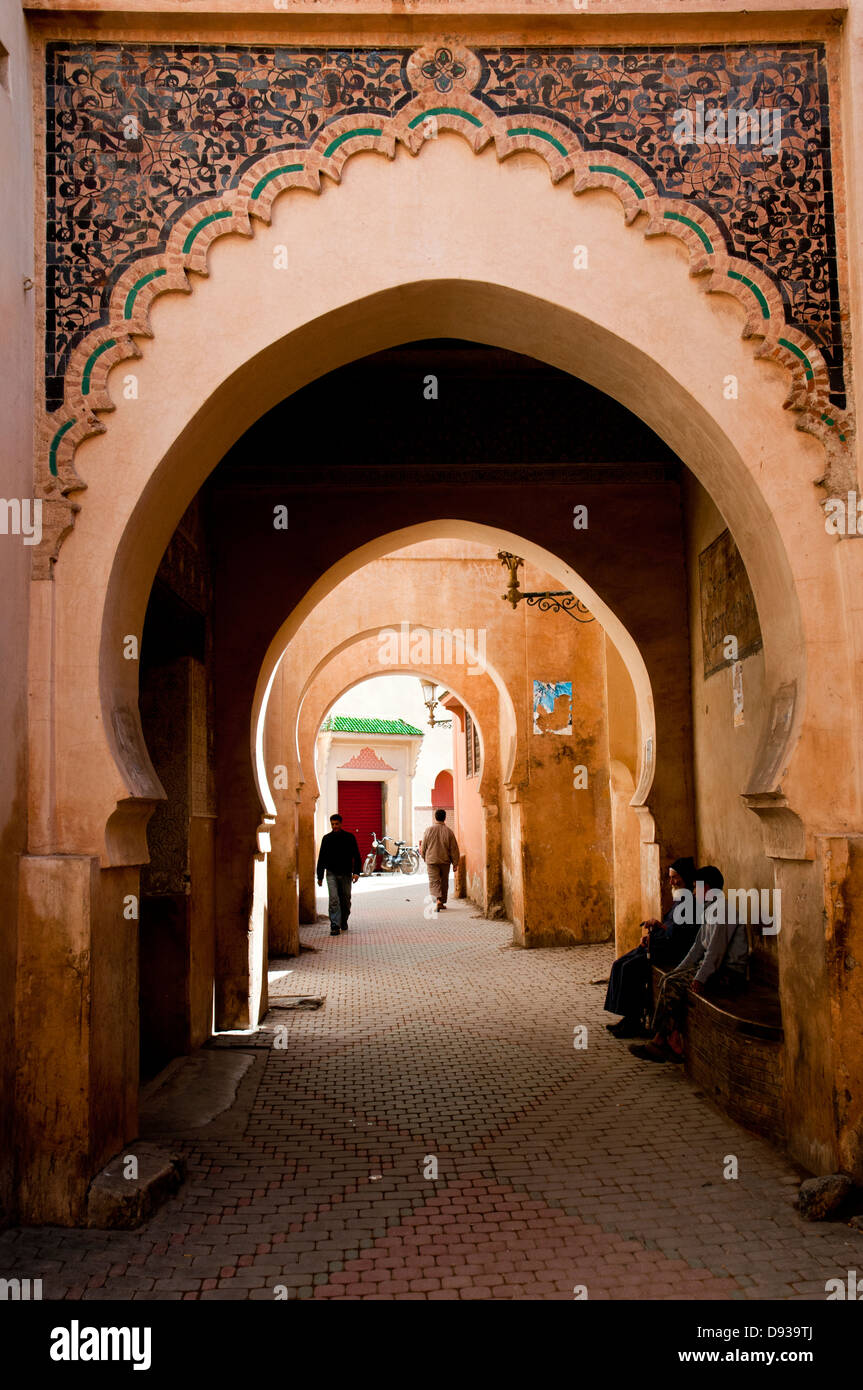 Marrakesh street, Morocco, North Africa. Stock Photo