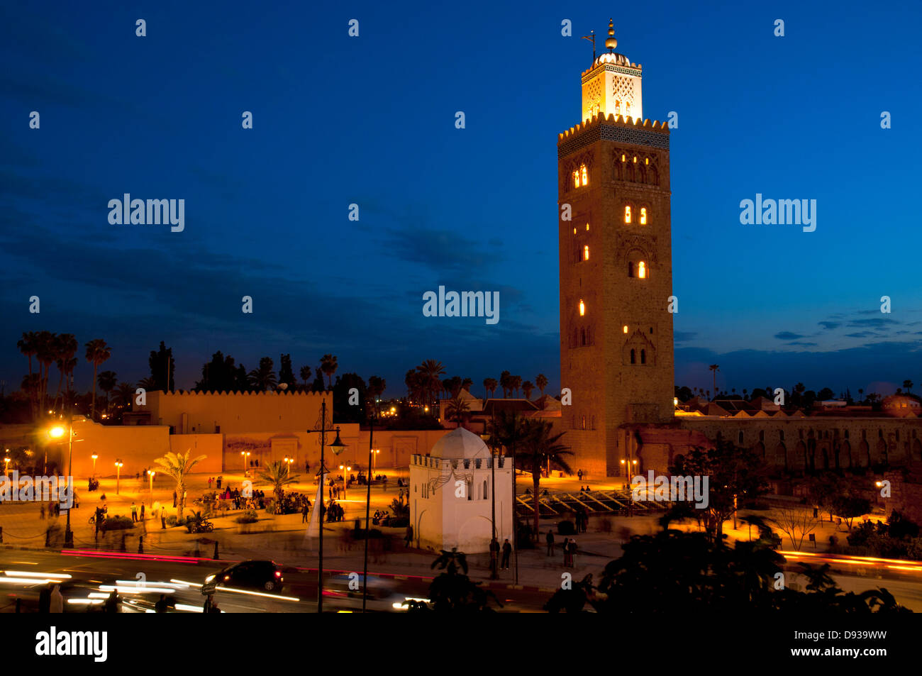 Koutubia mosque minaret, Marrakesh, Morocco, North Africa. Stock Photo