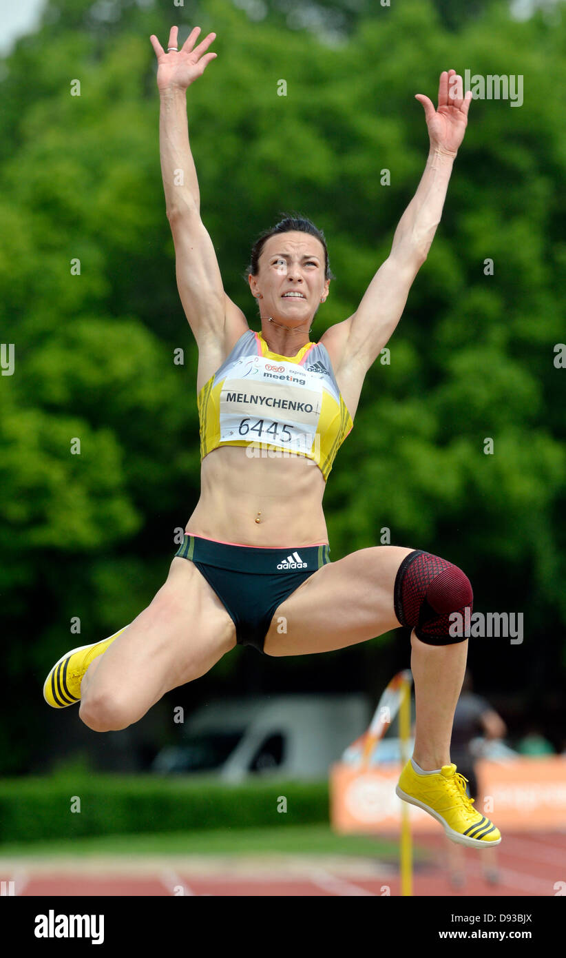 Hanna Melnychenko of Ukraine, IAAF World Challenge, Kladno, Czech Republic  on June 9, 2013. (CTK Photo/Vit Simanek Stock Photo - Alamy