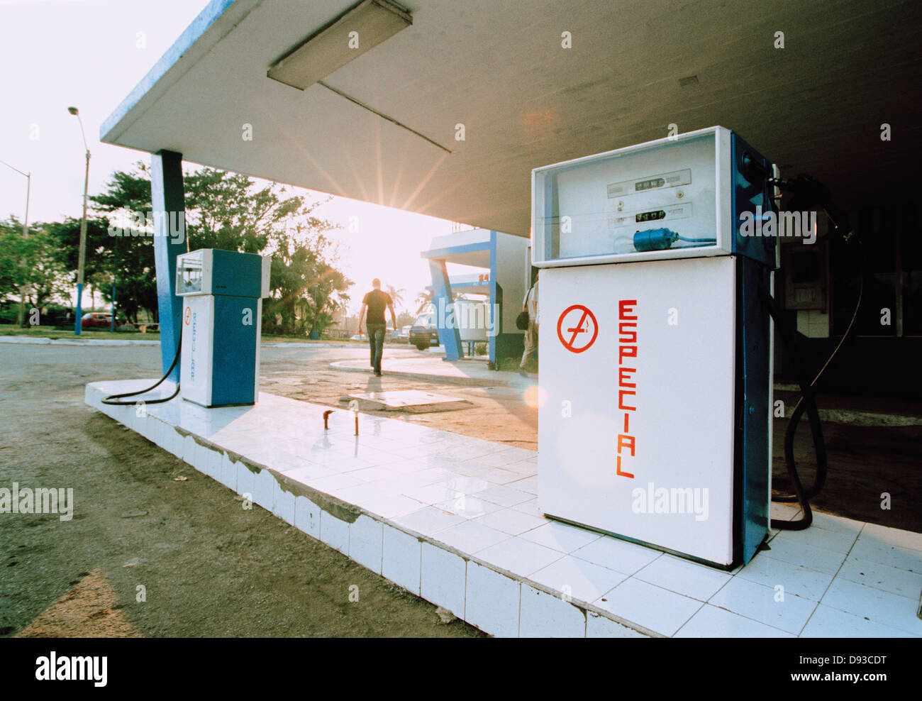 A gas station in Cuba Stock Photo Alamy