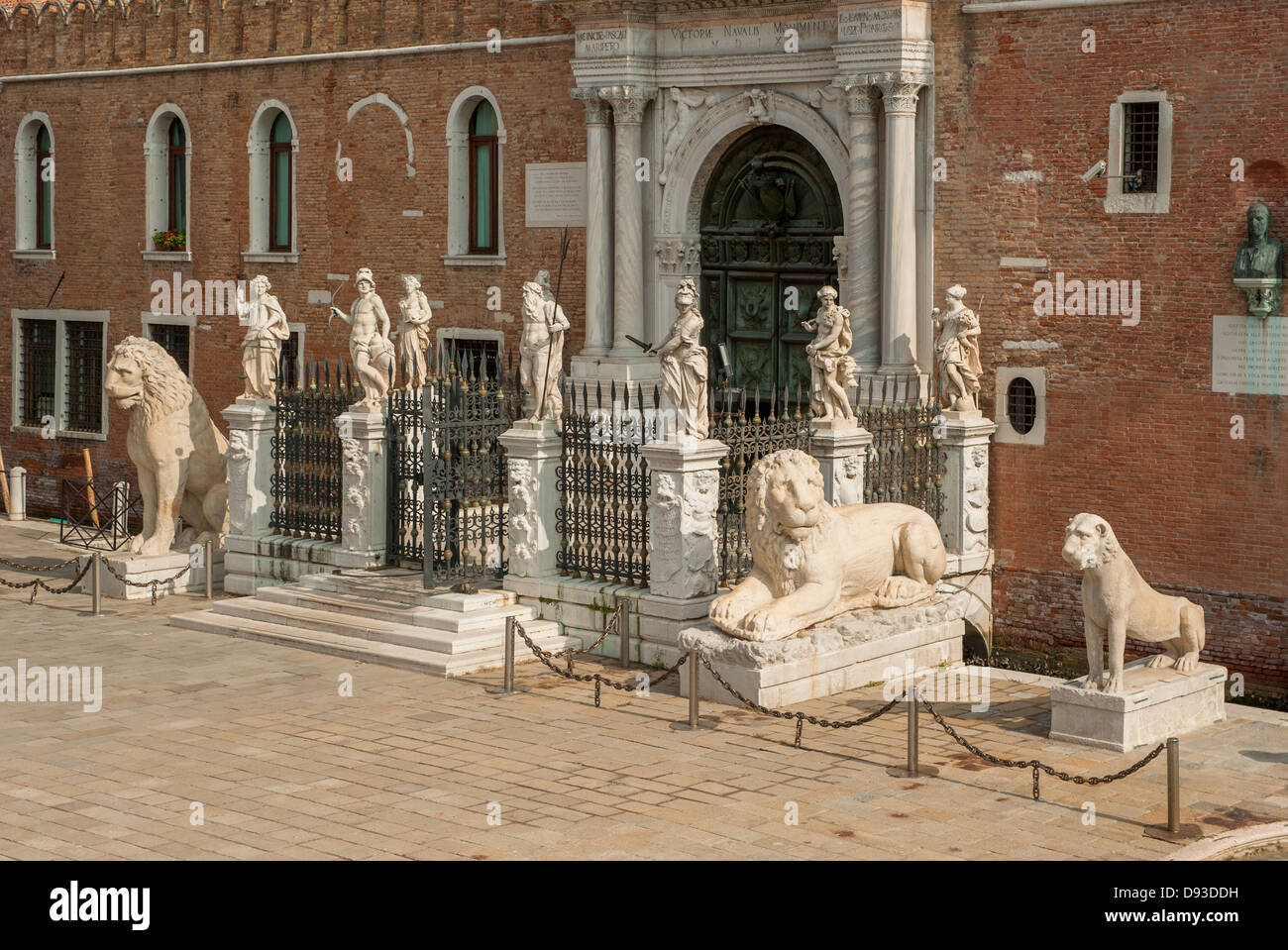 The Porta Magna at the Venetian Arsenal, Venice, Italy Stock Photo