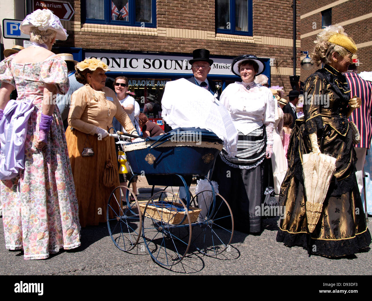 Ilfracombe Victorian Celebration Parade, Devon, UK 2013 Stock Photo