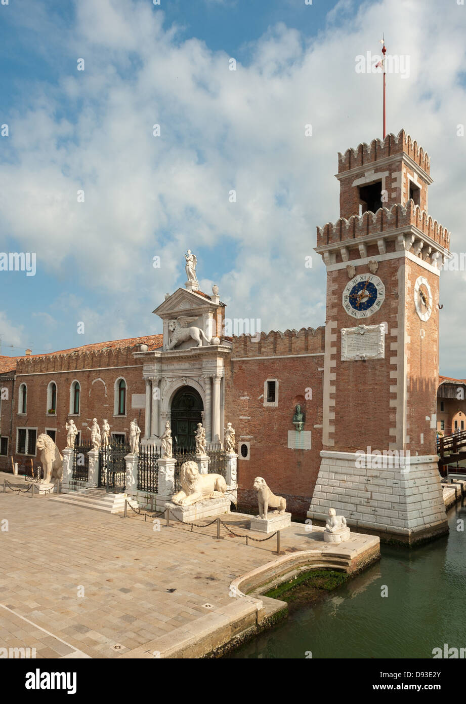 The Porta Magna at the Venetian Arsenal, Venice, Italy Stock Photo