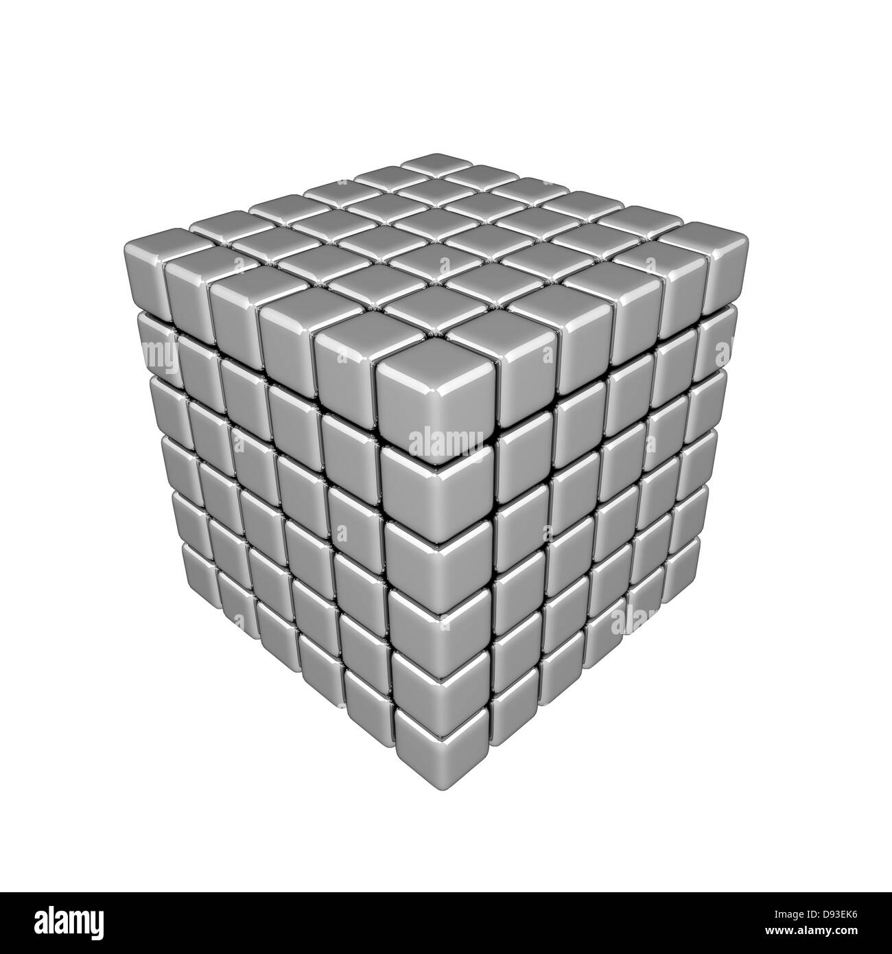 3D Cubes - Magnets Stock Photo