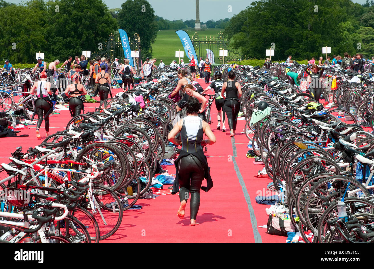 blenheim palace triathlon event, oxfordshire, england Stock Photo Alamy