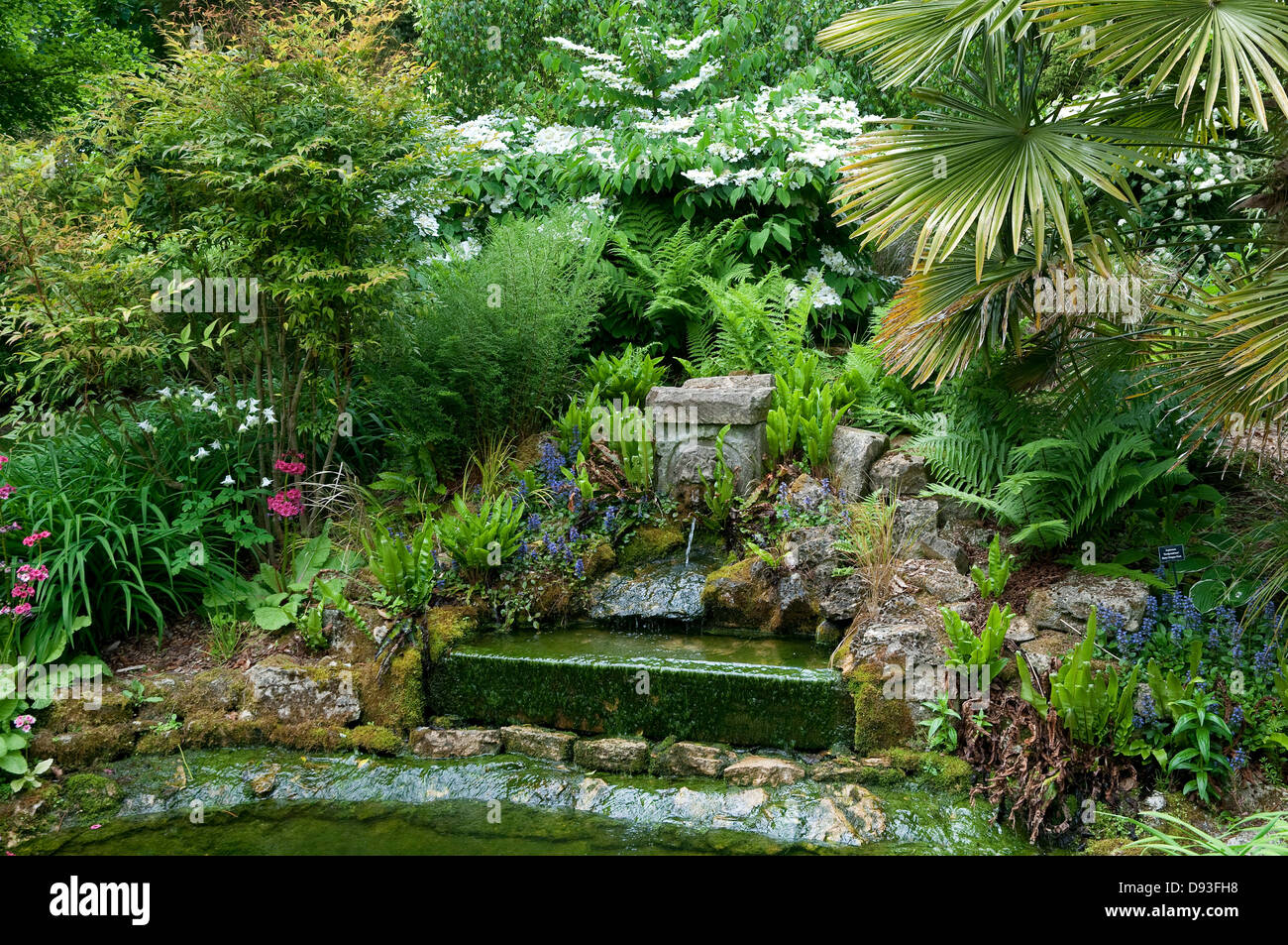 blenheim palace gardens, oxfordshire, england Stock Photo