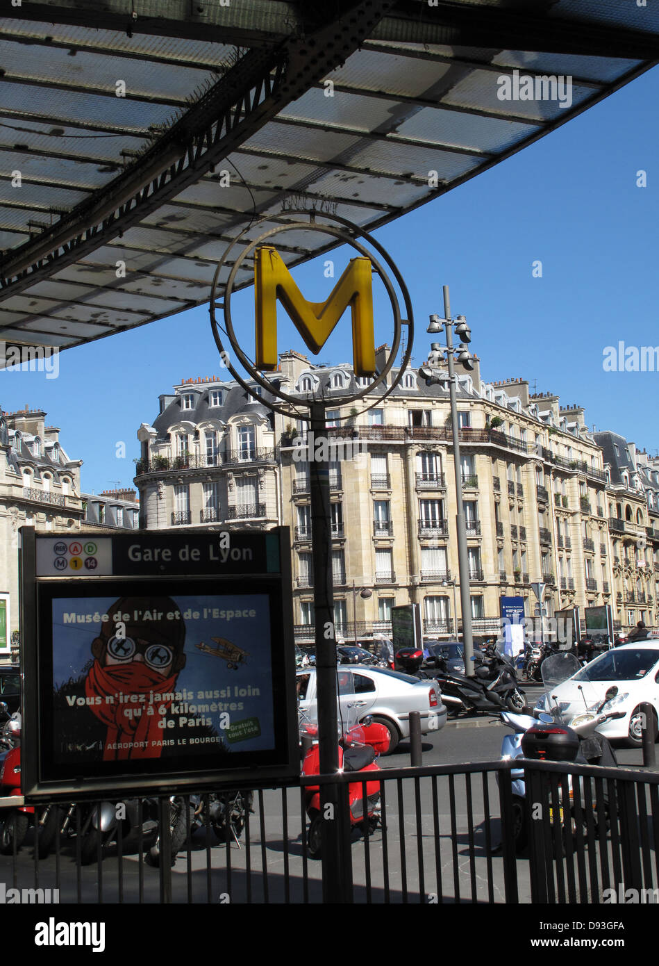 Paris Metro, France. Stock Photo