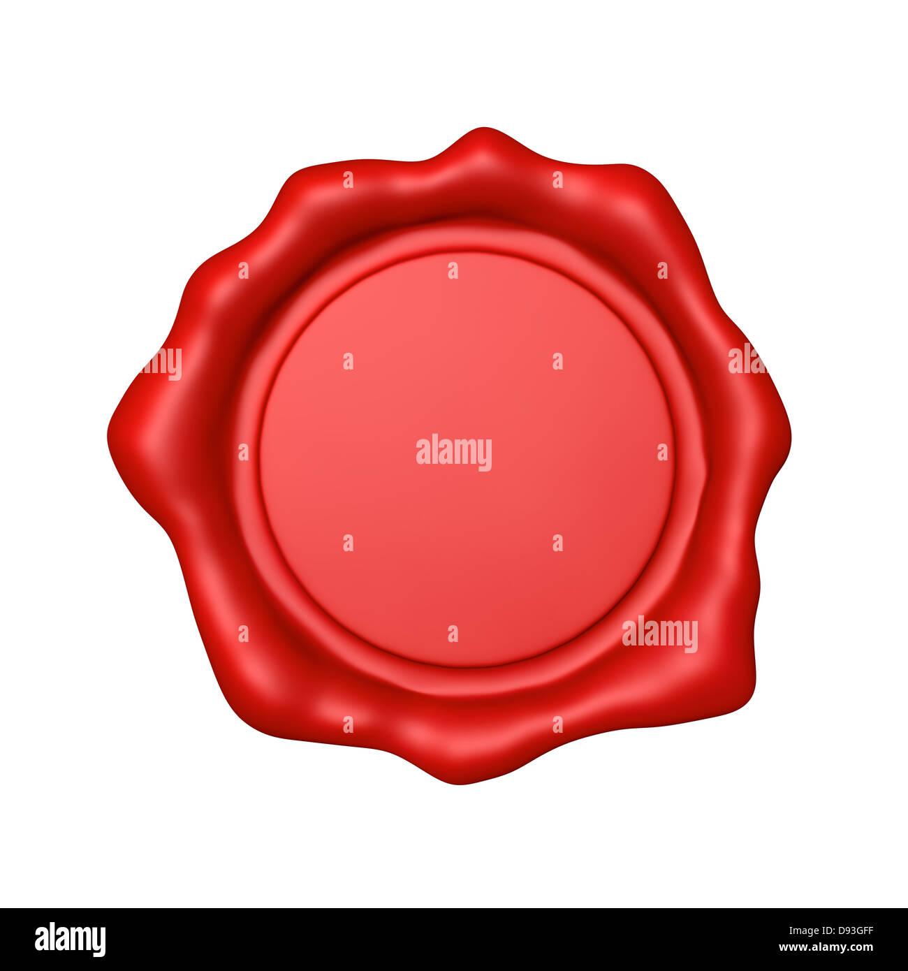Red Wax Seal Isolated Stock Photo Alamy