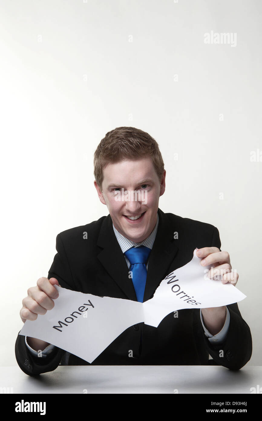Man Ripping Up Paper High Resolution Stock Photography and Images - Alamy