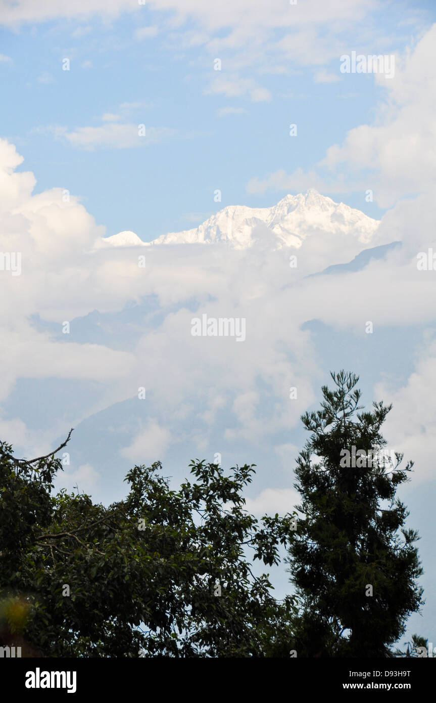 Darjeeling, West Bengal, India Mountain landscape Stock Photo