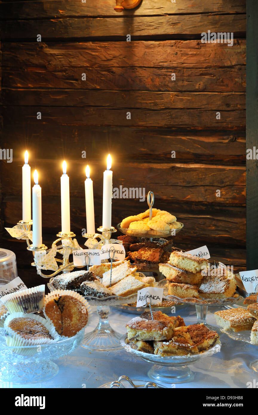 Pastry Using Tablea Pastry on a table Stock Photo - Alamy