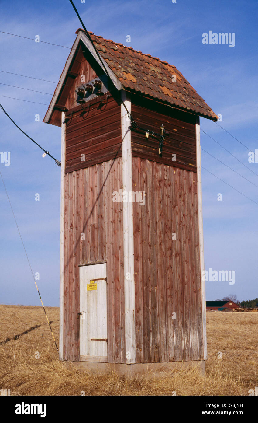 House against blue sky Stock Photo - Alamy