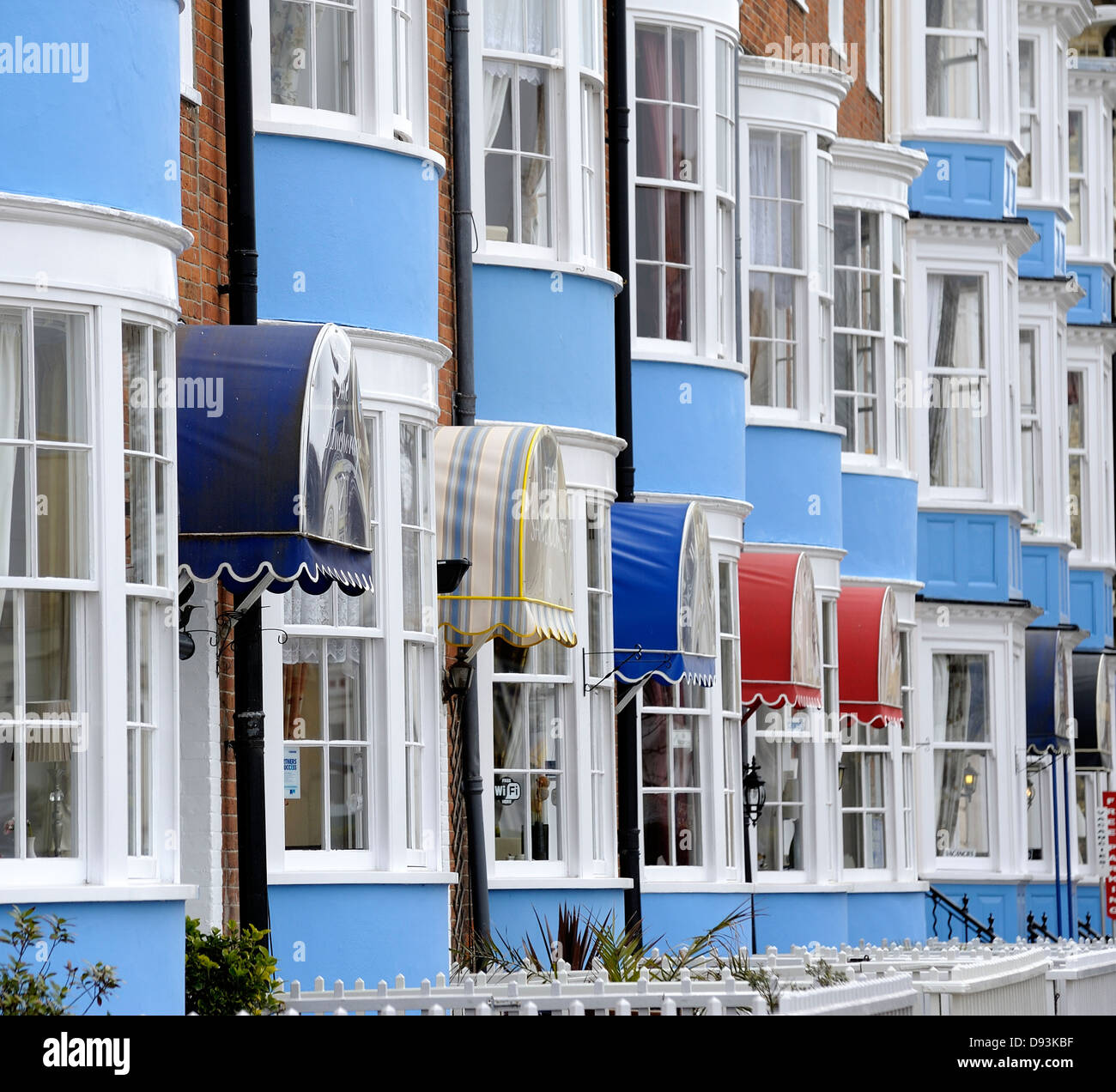 Hotels and guest houses esplanade Weymouth Dorset England uk Stock Photo