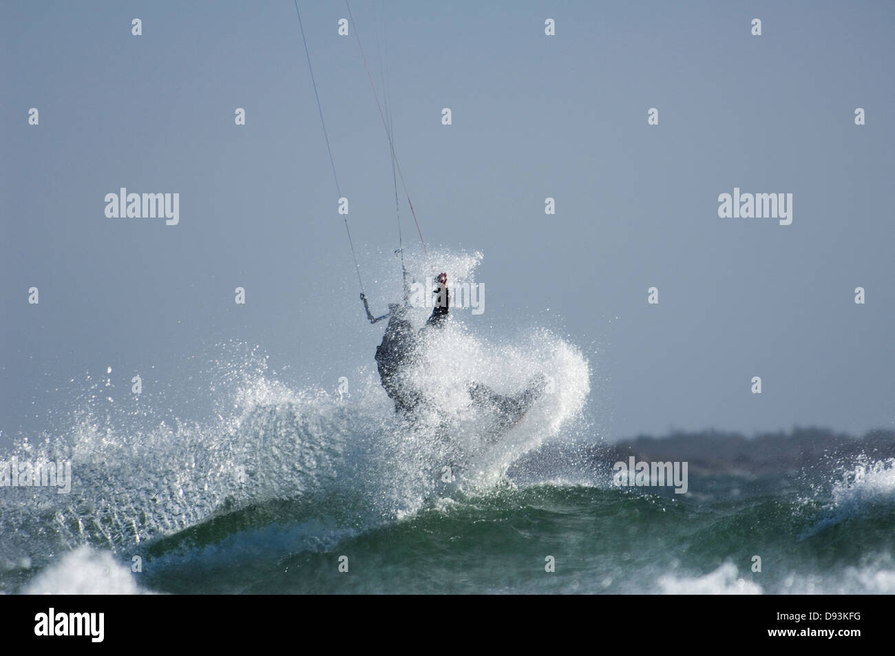 A wet kite surfer, Sodermanland, Sweden Stock Photo Alamy